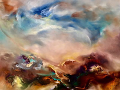 Desert Sky - Oil on Canvas | Dario Campanile Abstract Fine Art