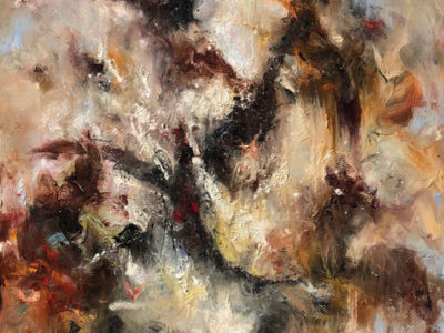 The Whisperer - Oil on Canvas | Dario Campanile Abstract Fine Art