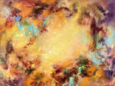 Indian Summer - Oil on Canvas - Dario Campanile Abstract
